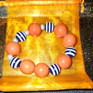 Handcrafted Large Beaded Bracelet